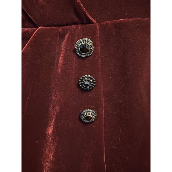 NWT The Kooples Velvet Faux Wrap Mini Dress Size 2 - Picture 2 of 4